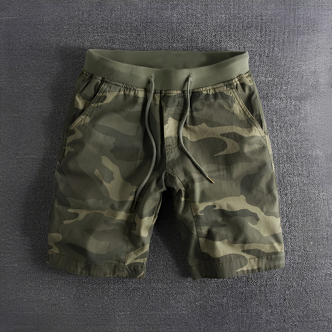 Bryan - Taktische Camouflage-Shorts mit Stretch-Bund für Herren
