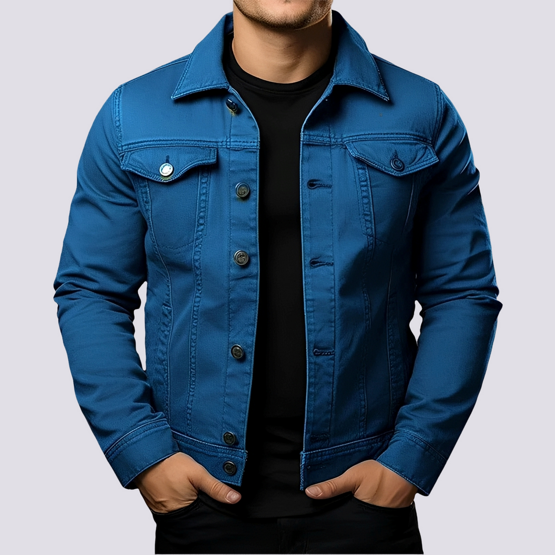 Layton - Herren-Freizeit-Jeansjacke