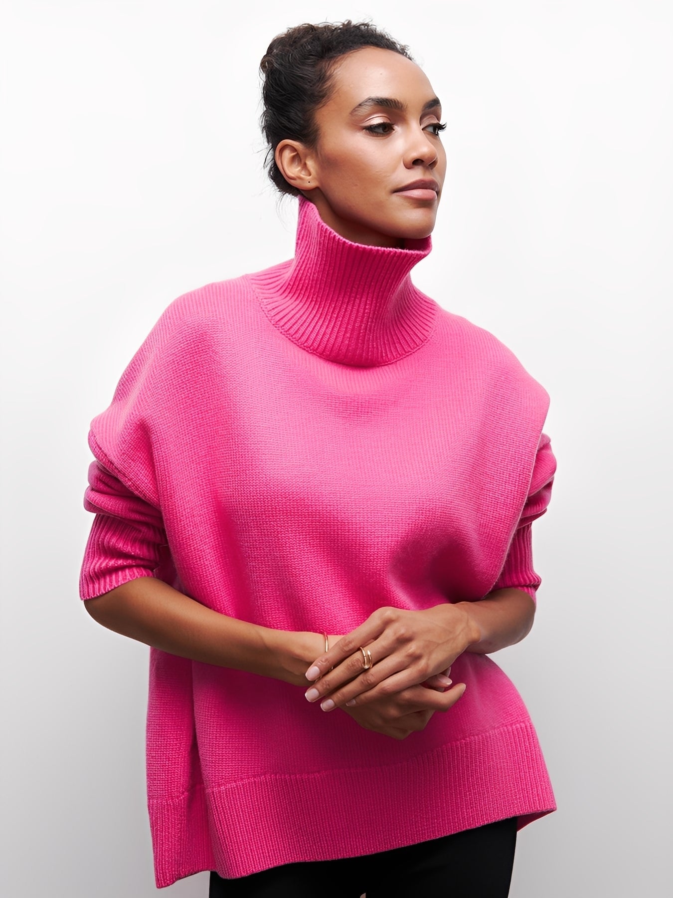 Marva - Stilvoller Damenrollkragenpullover, der warm hält