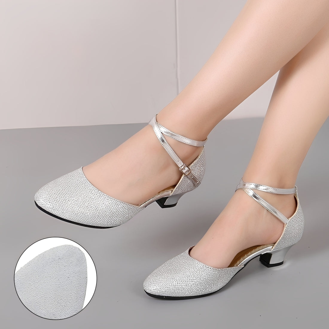 Carrie - Stilvolle Glitzer-Sandalen für Damen