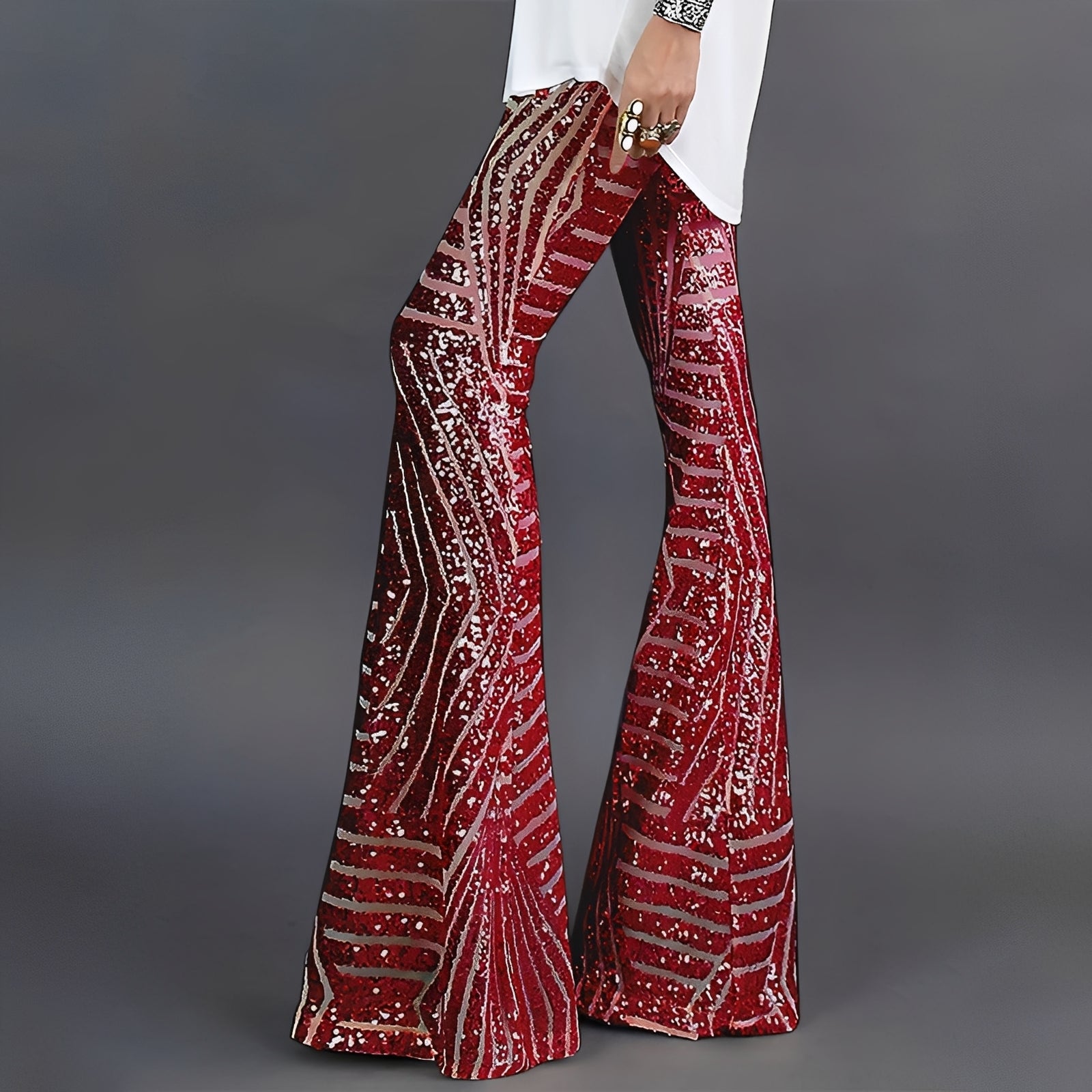 Charlita - Elegante Hose mit Pailletten für Damen