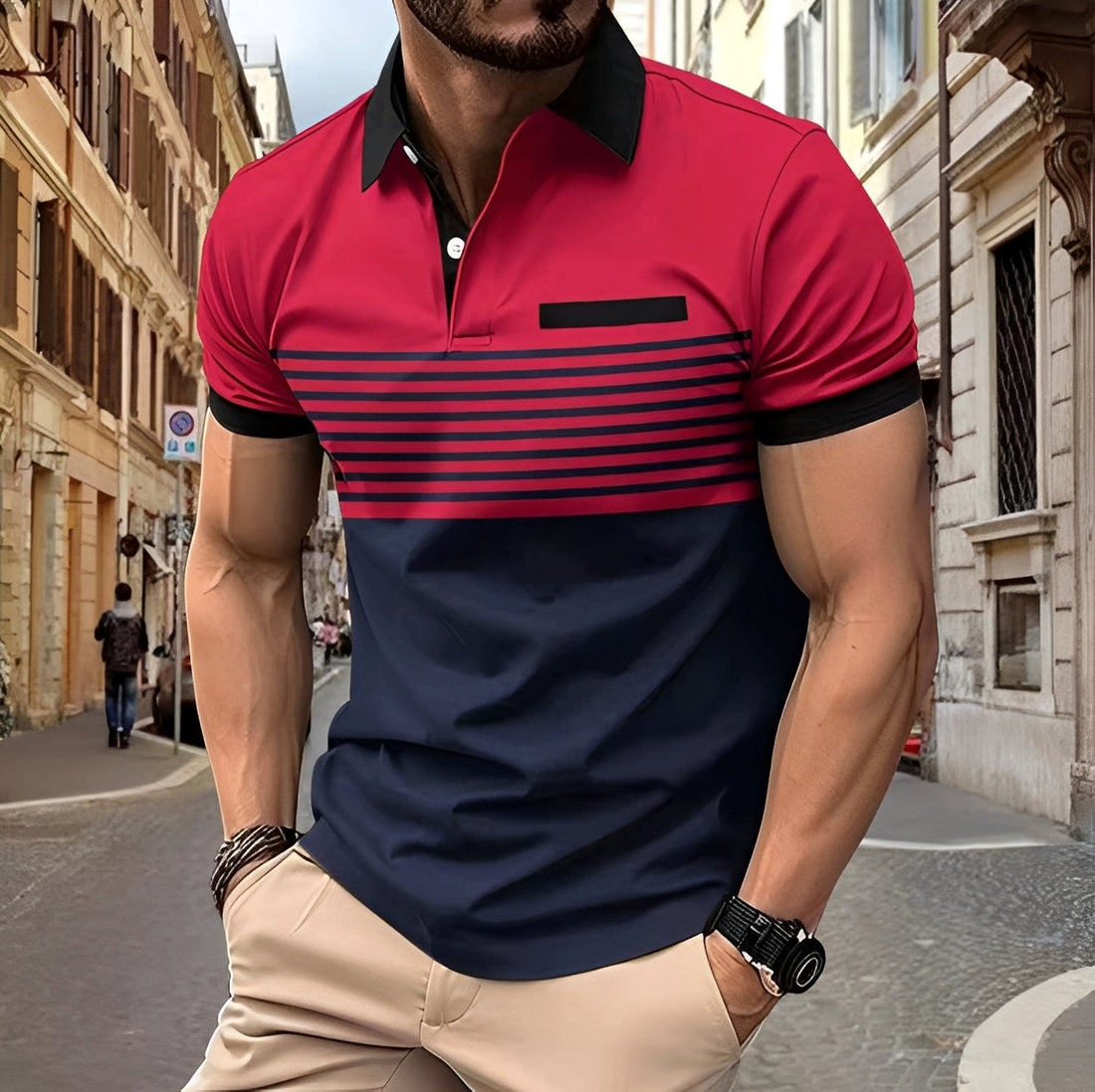 Thomas - Schickes, figurbetont geschnittenes Herren-Poloshirt