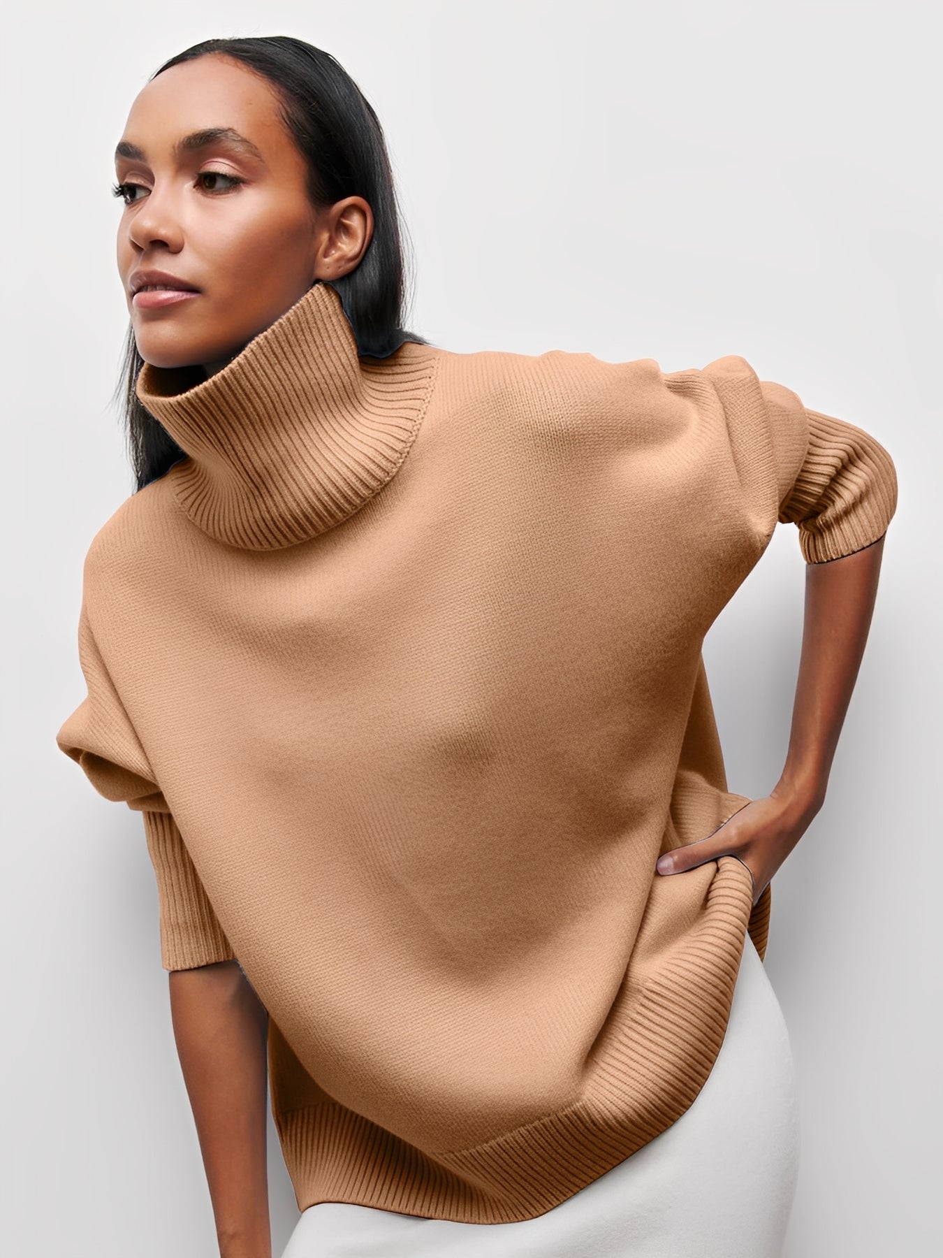 Marva - Stilvoller Damenrollkragenpullover, der warm hält