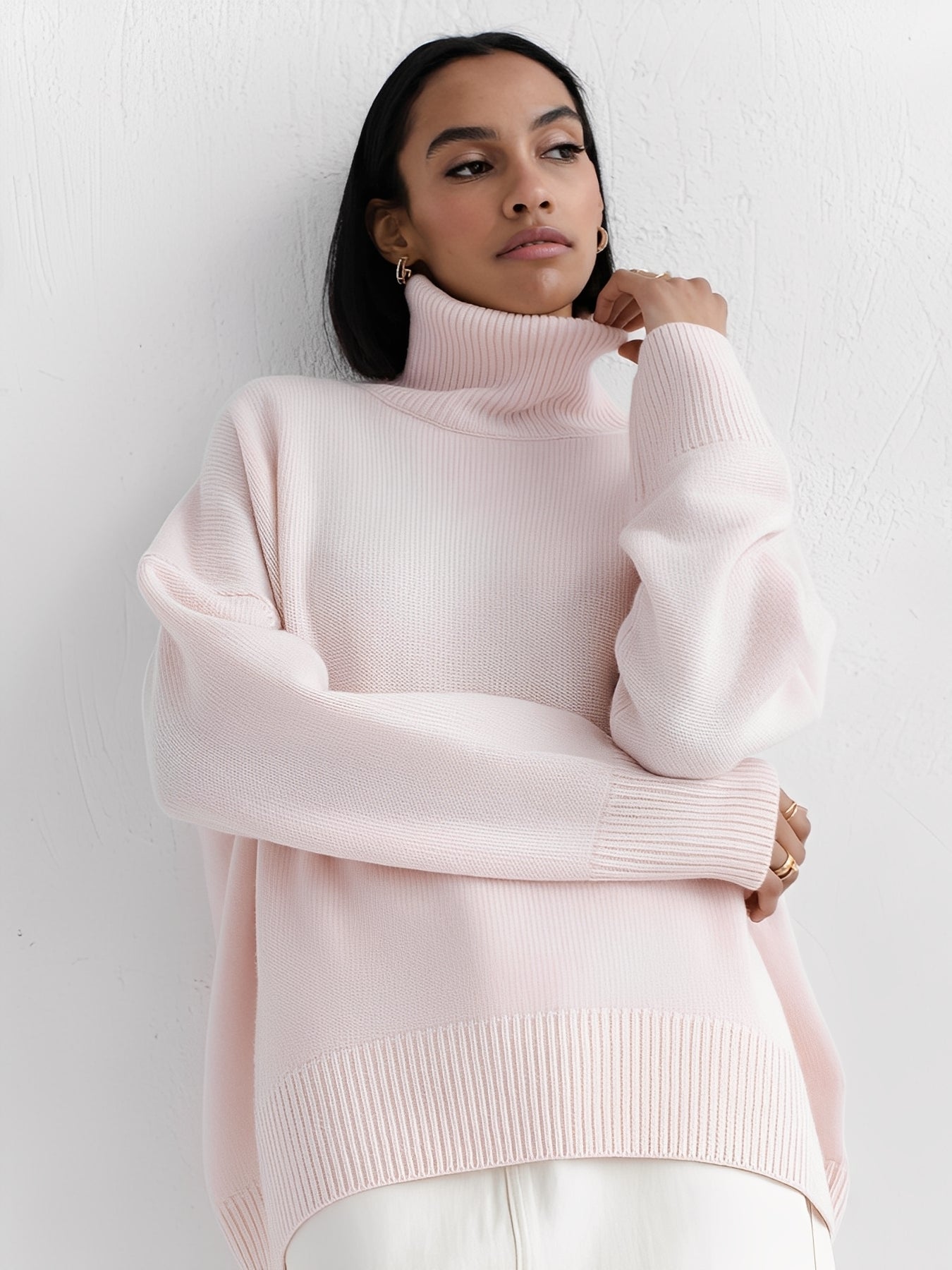 Marva - Stilvoller Damenrollkragenpullover, der warm hält