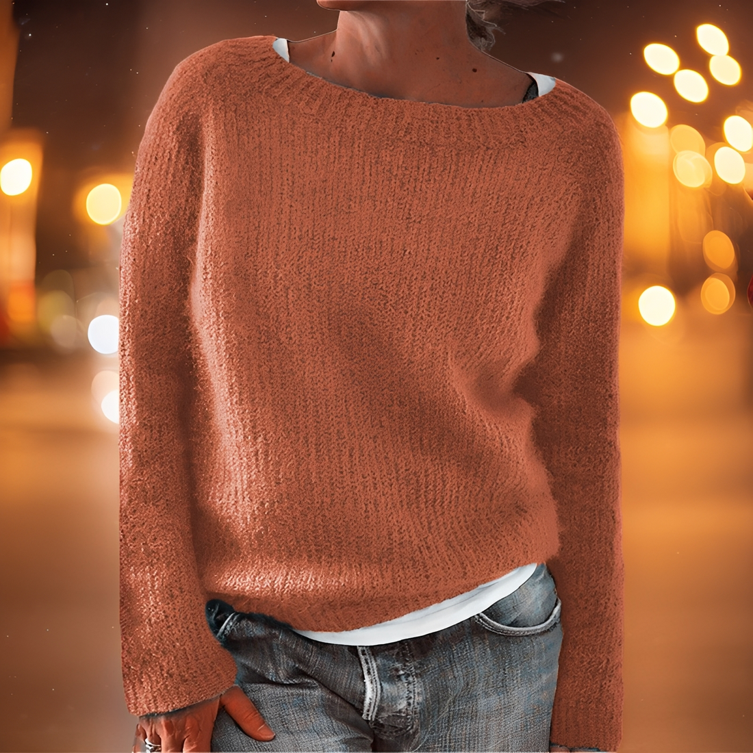 Abeeha - Locker sitzender Pullover für Damen