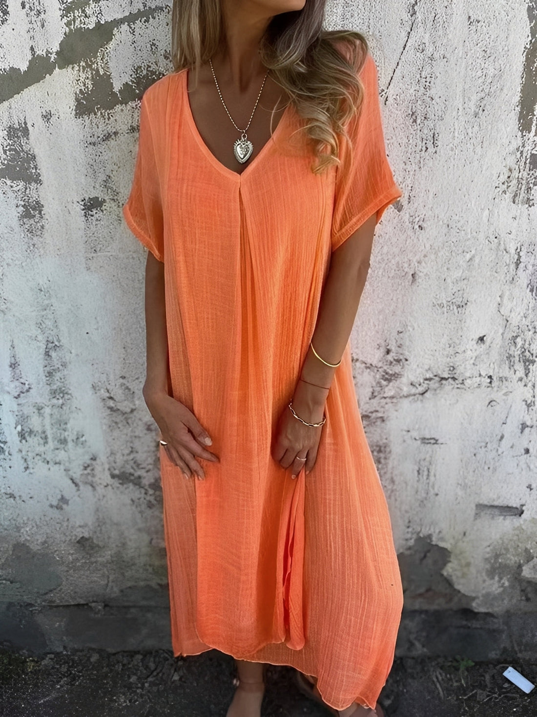 Rachel - Bequemes, locker geschnittenes Damenkleid