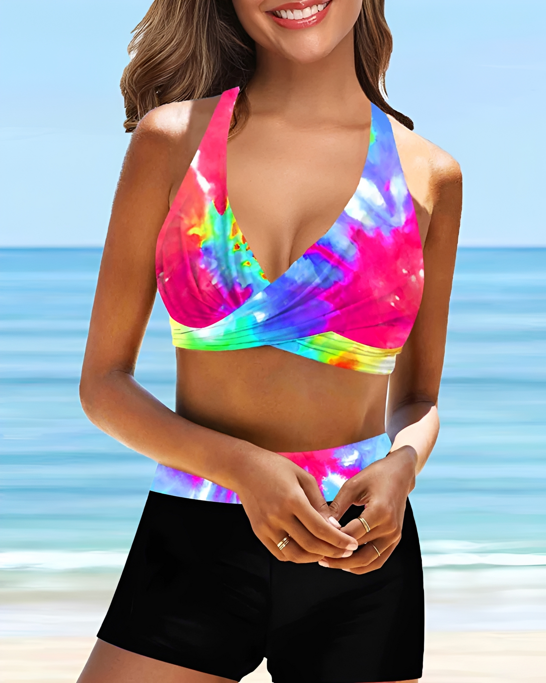 Maja - Bikini-Set mit Kreuz-Neckholder
