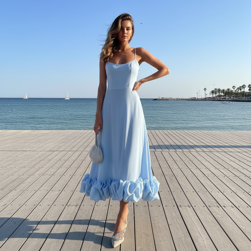 Blaine - Elegantes Fließendes Kleid