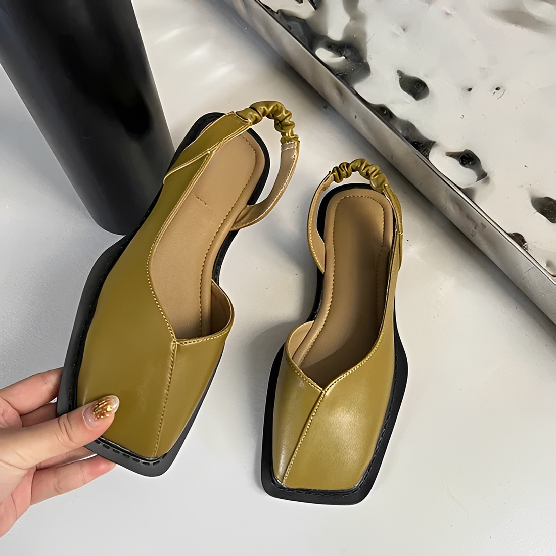 Eileen - Trendige Schuhe mit quadratischer Spitze