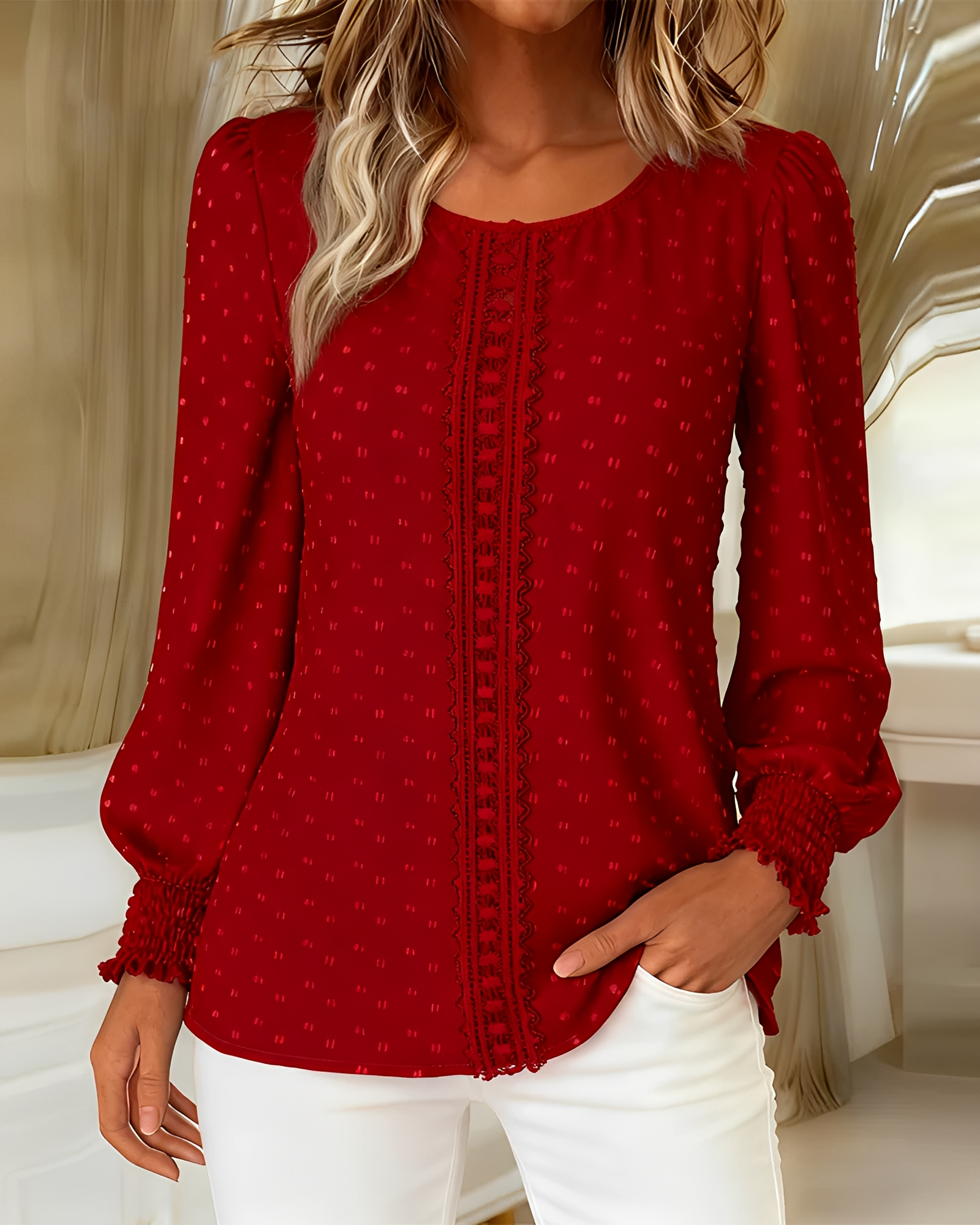 Chanita - Elegante Bluse mit Rüschen