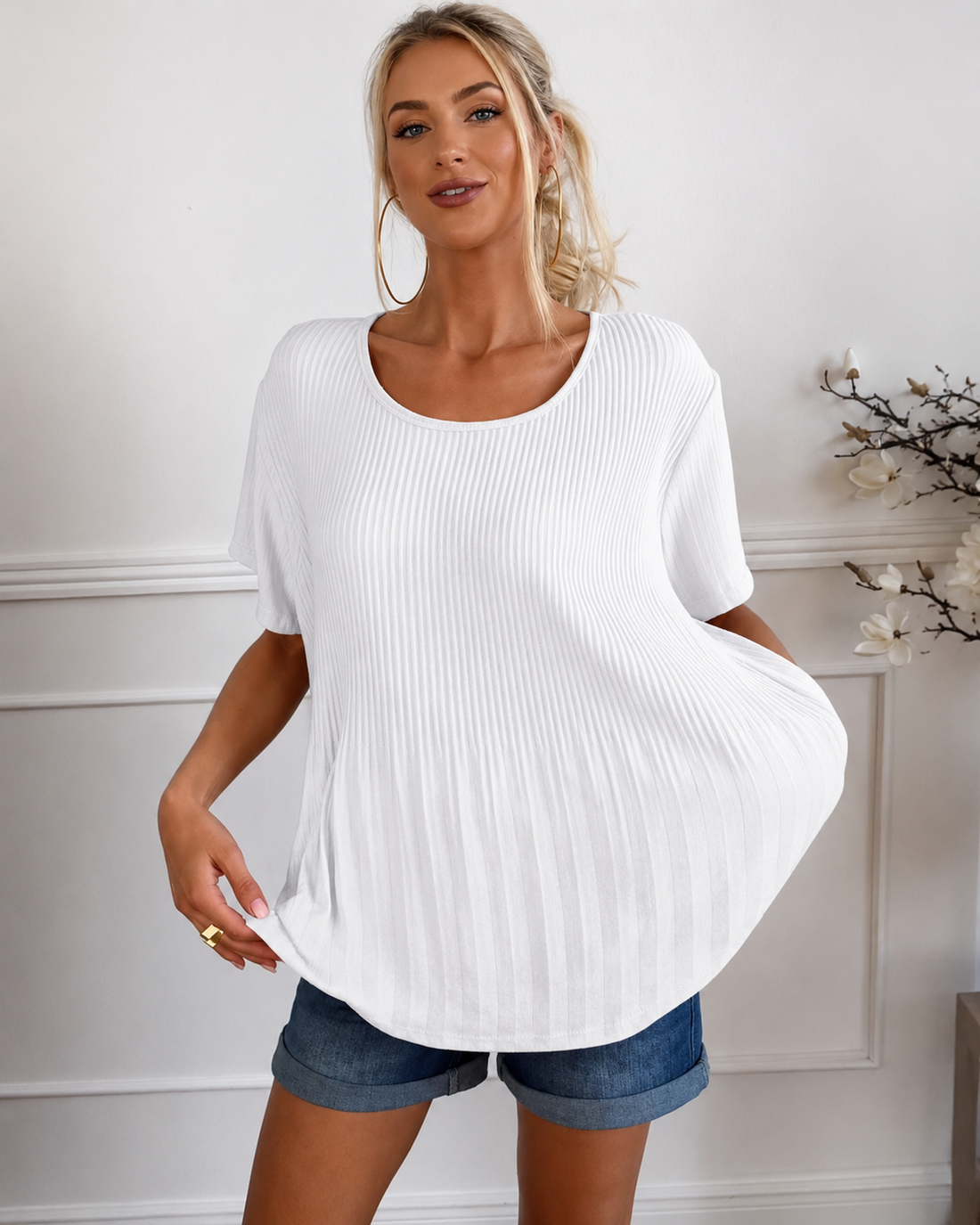 Rainelda - Stilvolle Bluse mit Falten