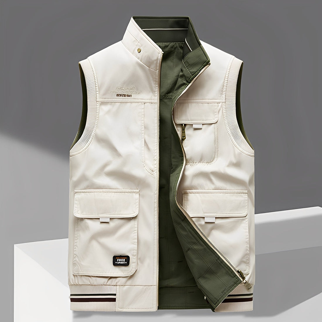 Géraud - Edle Weste mit vielen Taschen für Herren