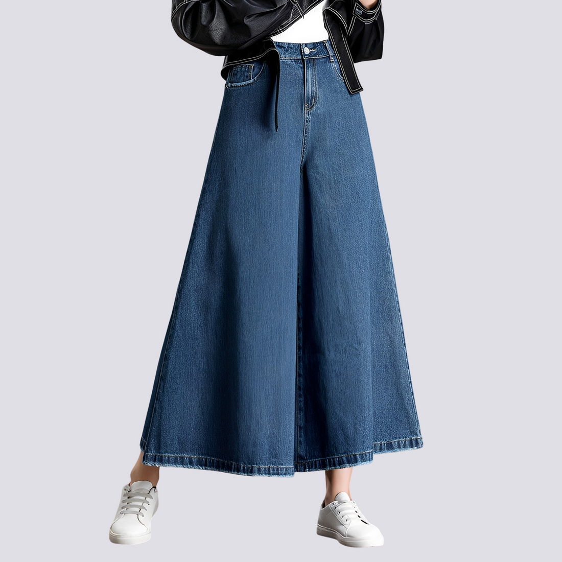 Cassie - Modische Damenjeans mit weitem Bein