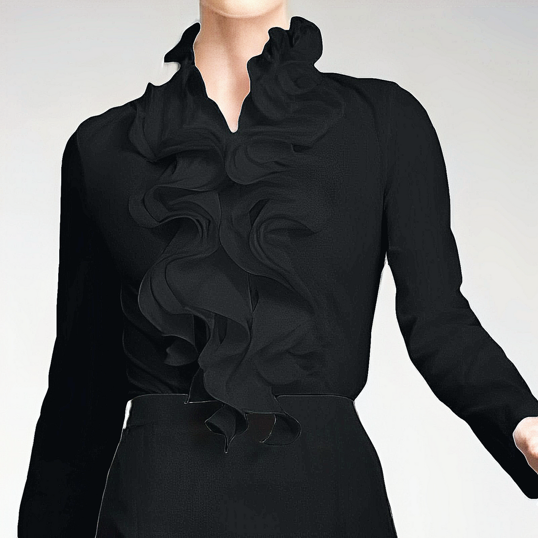 Sakura Bluse mit Volants