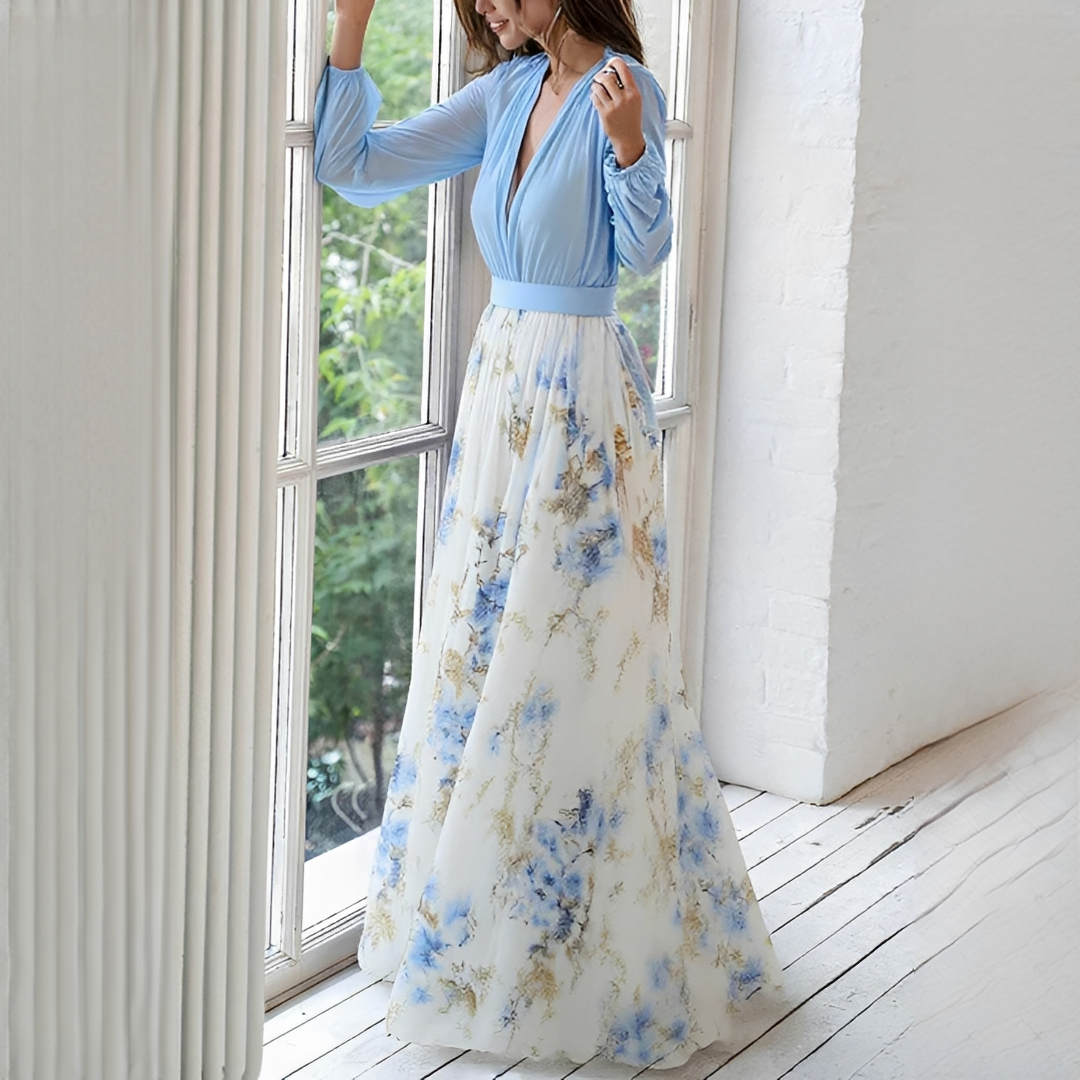 Mitchellie - Stilvolles Kleid mit V-Ausschnitt für Damen