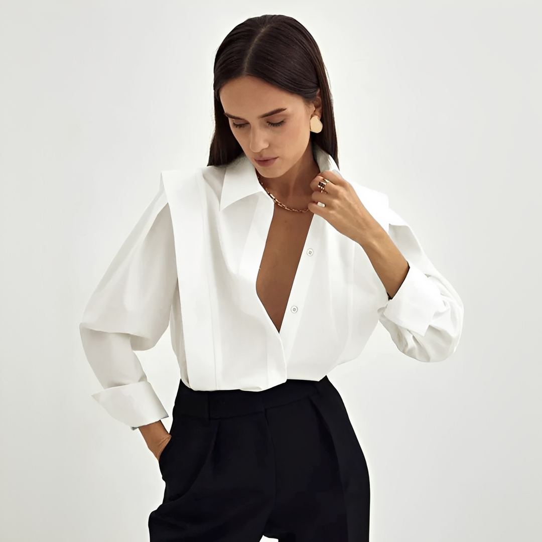 Cecile - Elegantes oversized Hemd