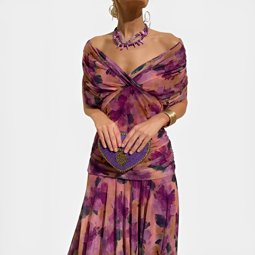 Narvina - Elegantes Damenblumenkleid