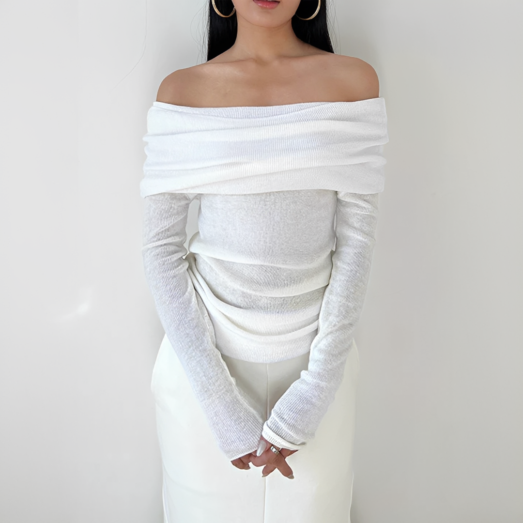 Frida - Elegantes schulterfreies Oberteil