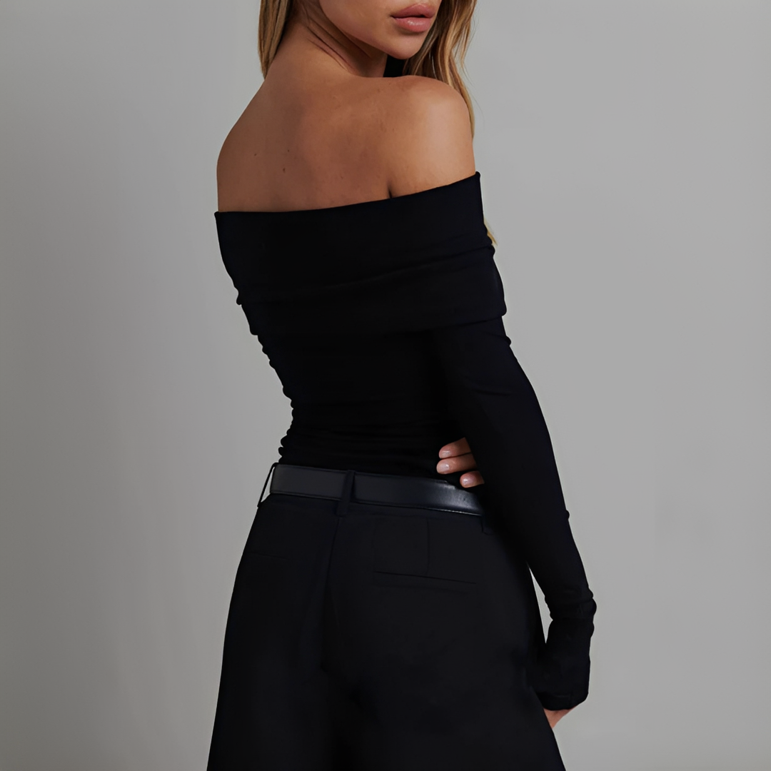 Kathryn - Elegantes schulterfreies Top
