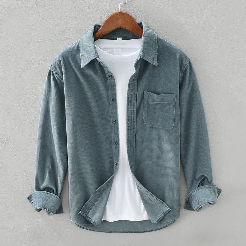 Samuel - Lässiges Langarm-Overshirt für Herren