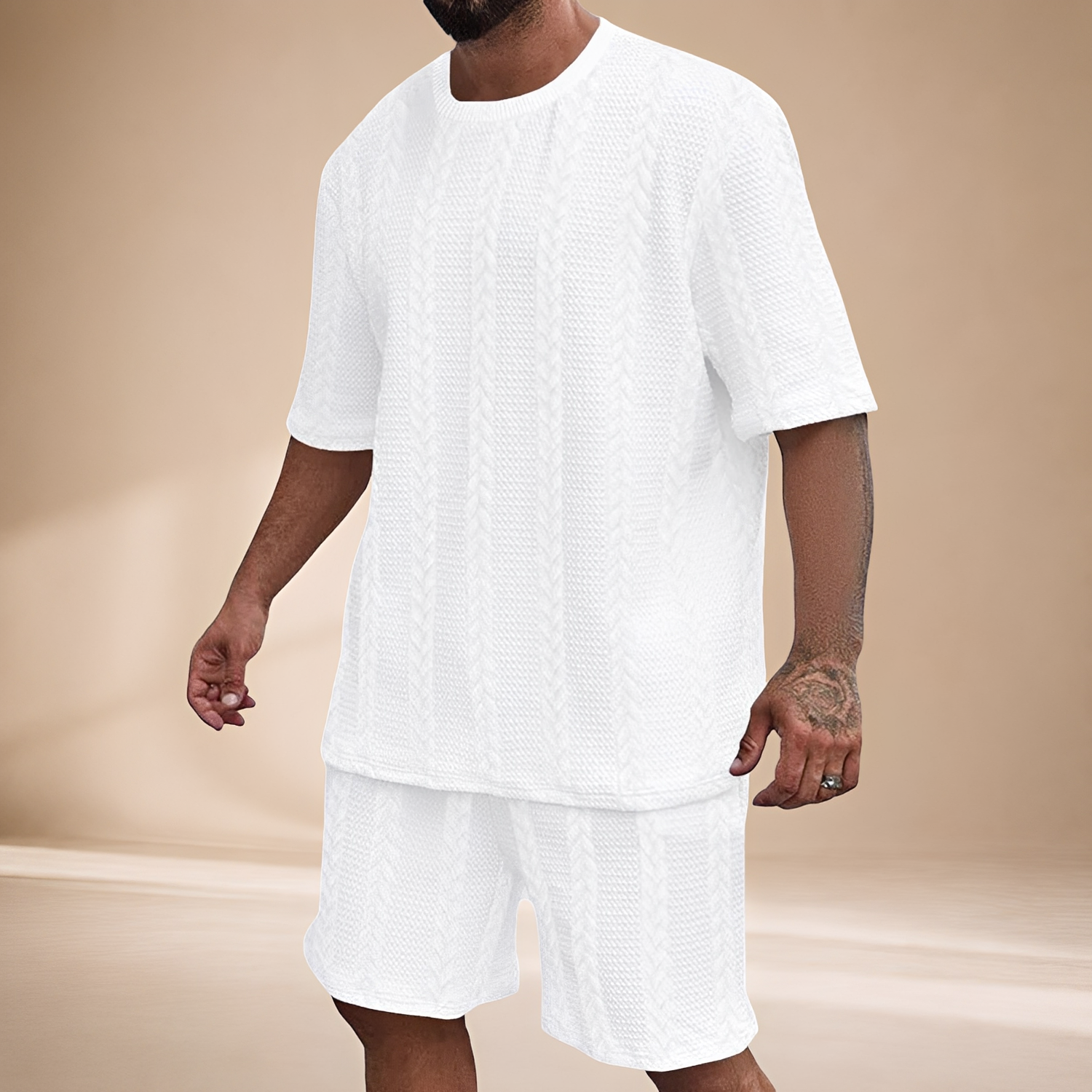 Johnston - Entspanntes Set aus Oberteil und Shorts