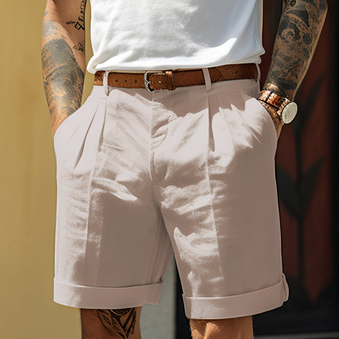 Adrian - Lässige, gerade geschnittene Shorts für Herren