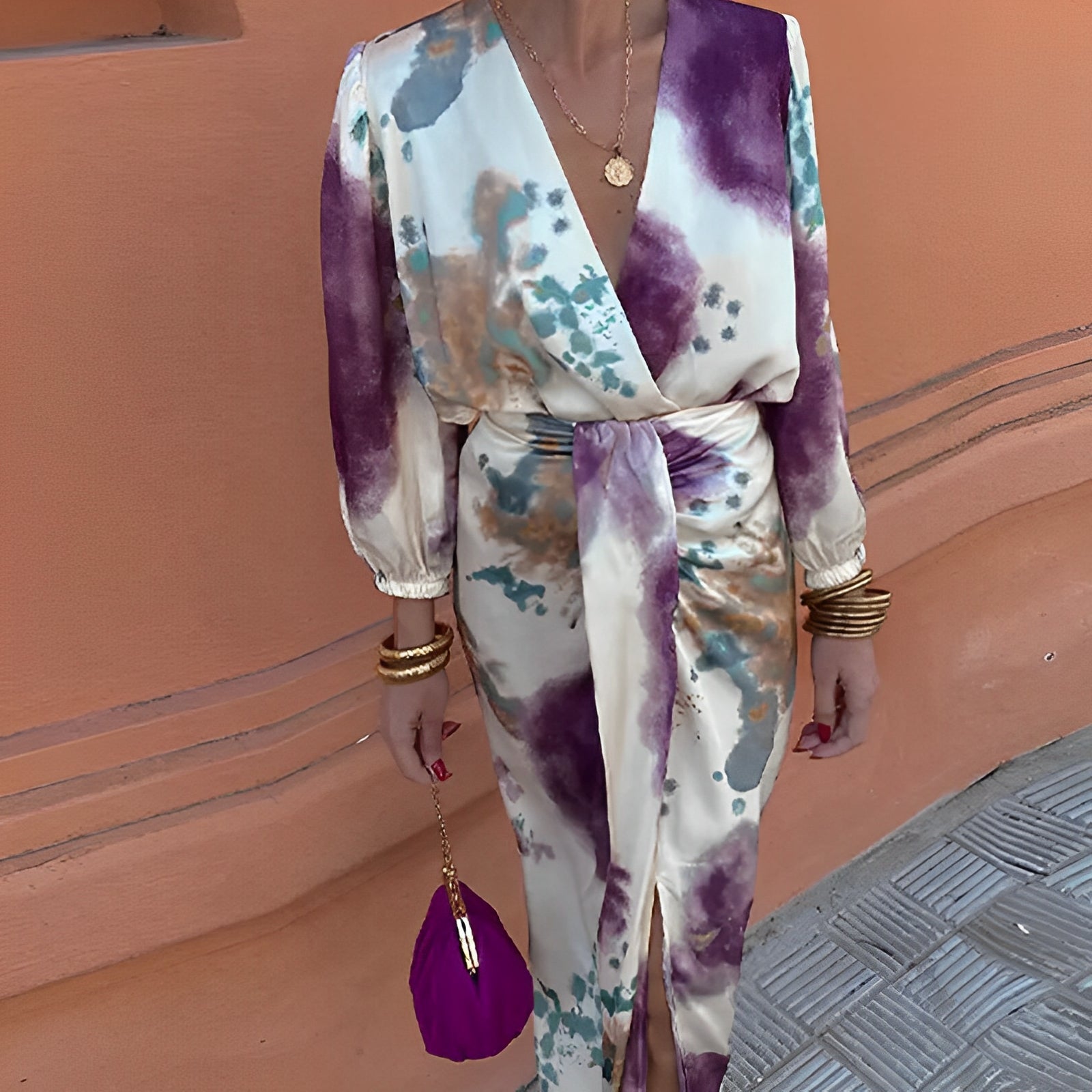 Jazmyn - Schickes Kleid mit V-Ausschnitt