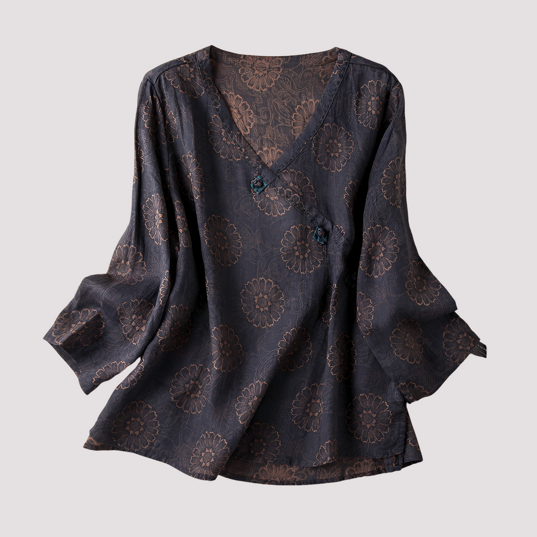 Monica - Elegante Bluse mit Blumendruck für Damen