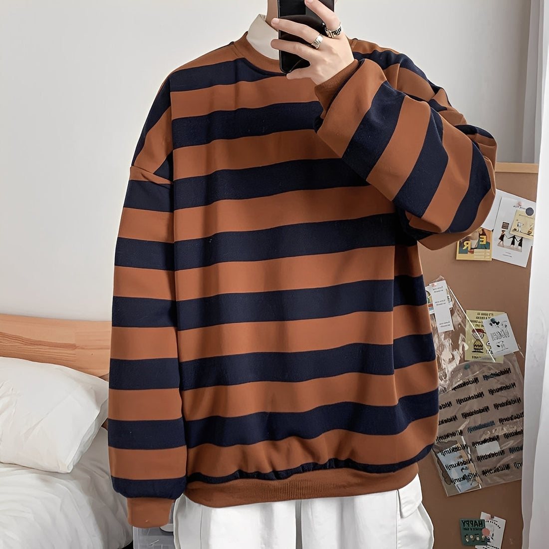 Christian - Locker sitzender, gestreifter Herrenpullover