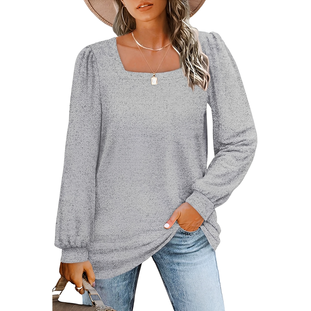 Jaylin - Stilvolles Top mit quadratischem Ausschnitt