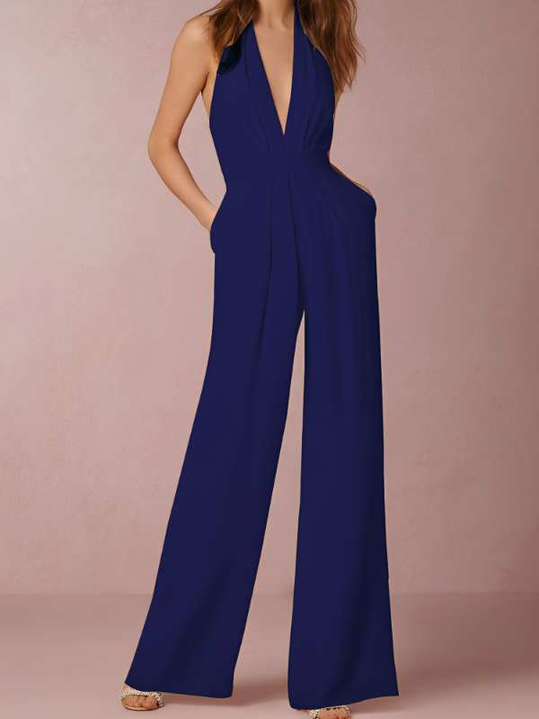 Katie - Eleganter Damen-Jumpsuit mit weitem Bein