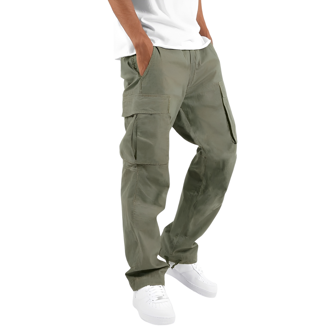 Cooper - Weite Herren-Cargohose mit Kordelzug