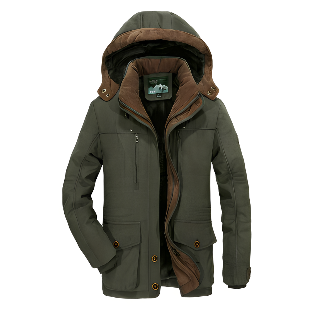 Harold - Herren-Winterjacke mit abnehmbarer Kapuze
