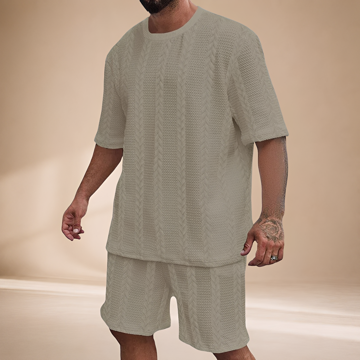 Johnston - Entspanntes Set aus Oberteil und Shorts