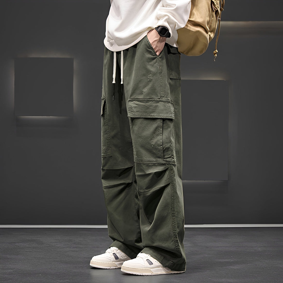 Brennan - Bequeme Weite Cargohosen