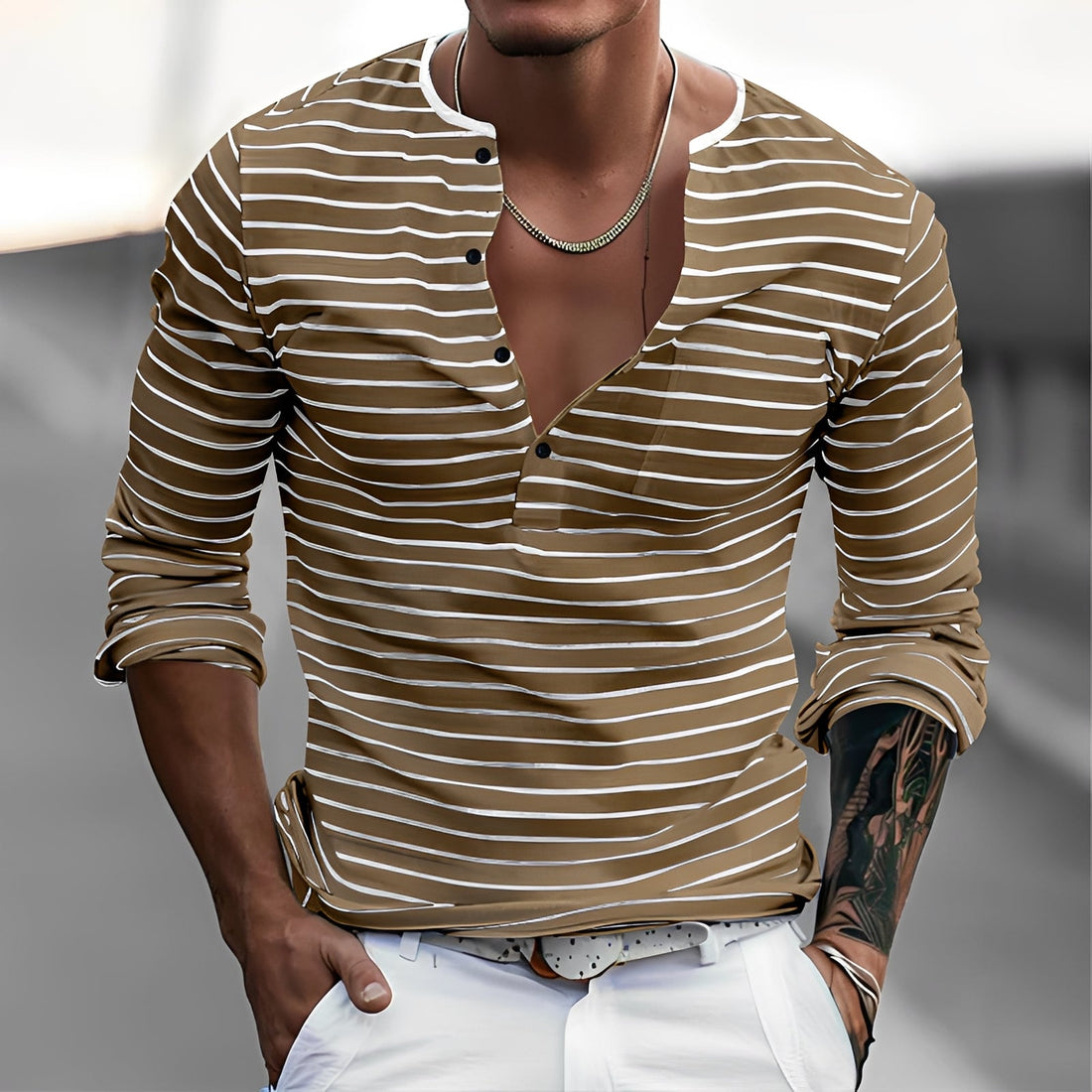 Thomson - Elegantes Langarmshirt mit Streifen