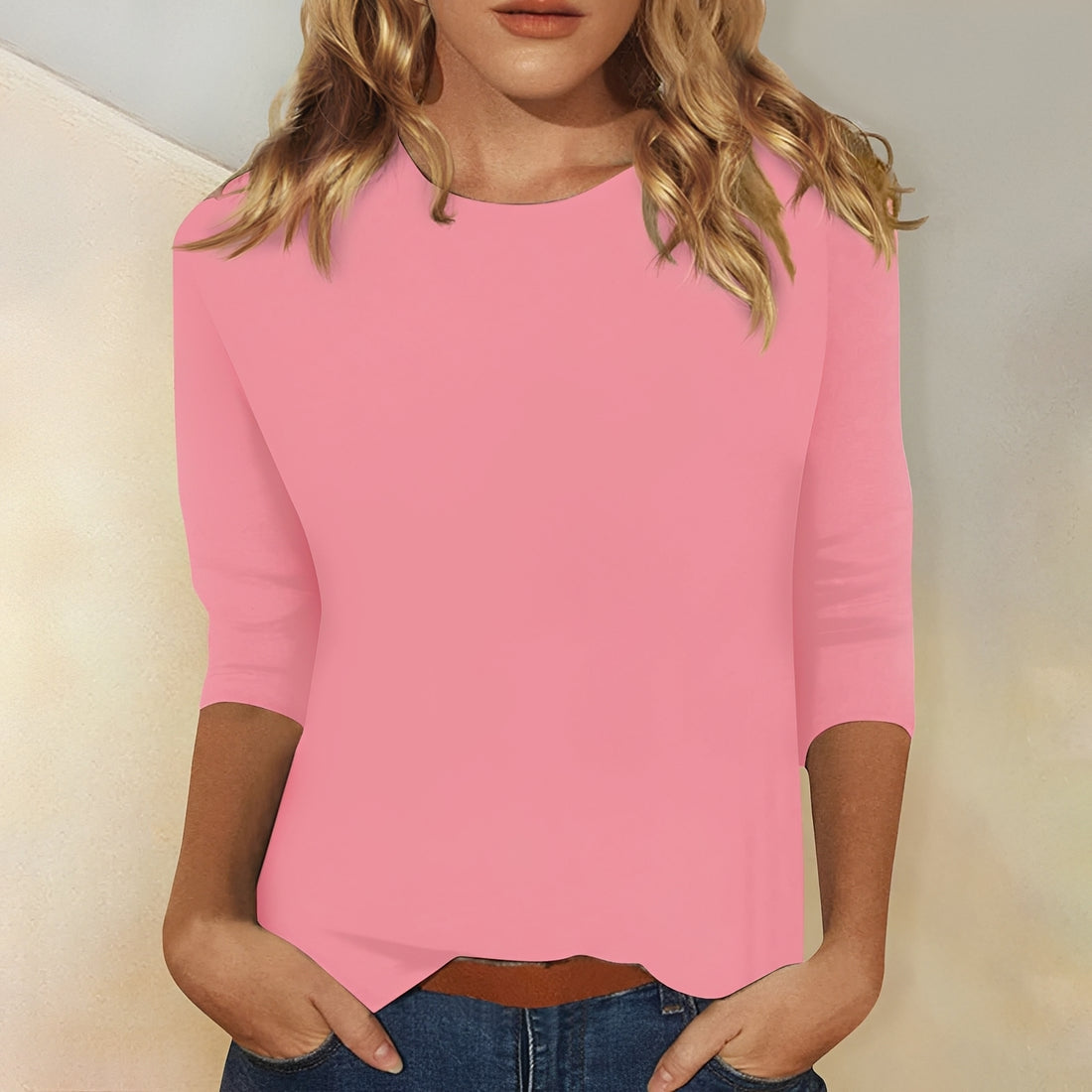 Kathryn - Lässiges Shirt mit 3/4-Ärmeln für Damen