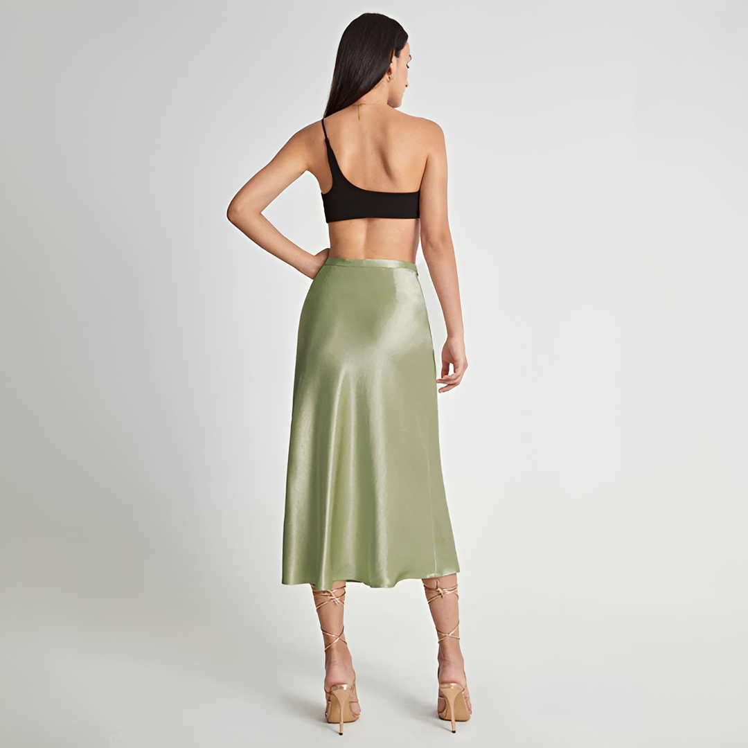 Emilia - Eleganter Midi-Rock mit hoher Taille