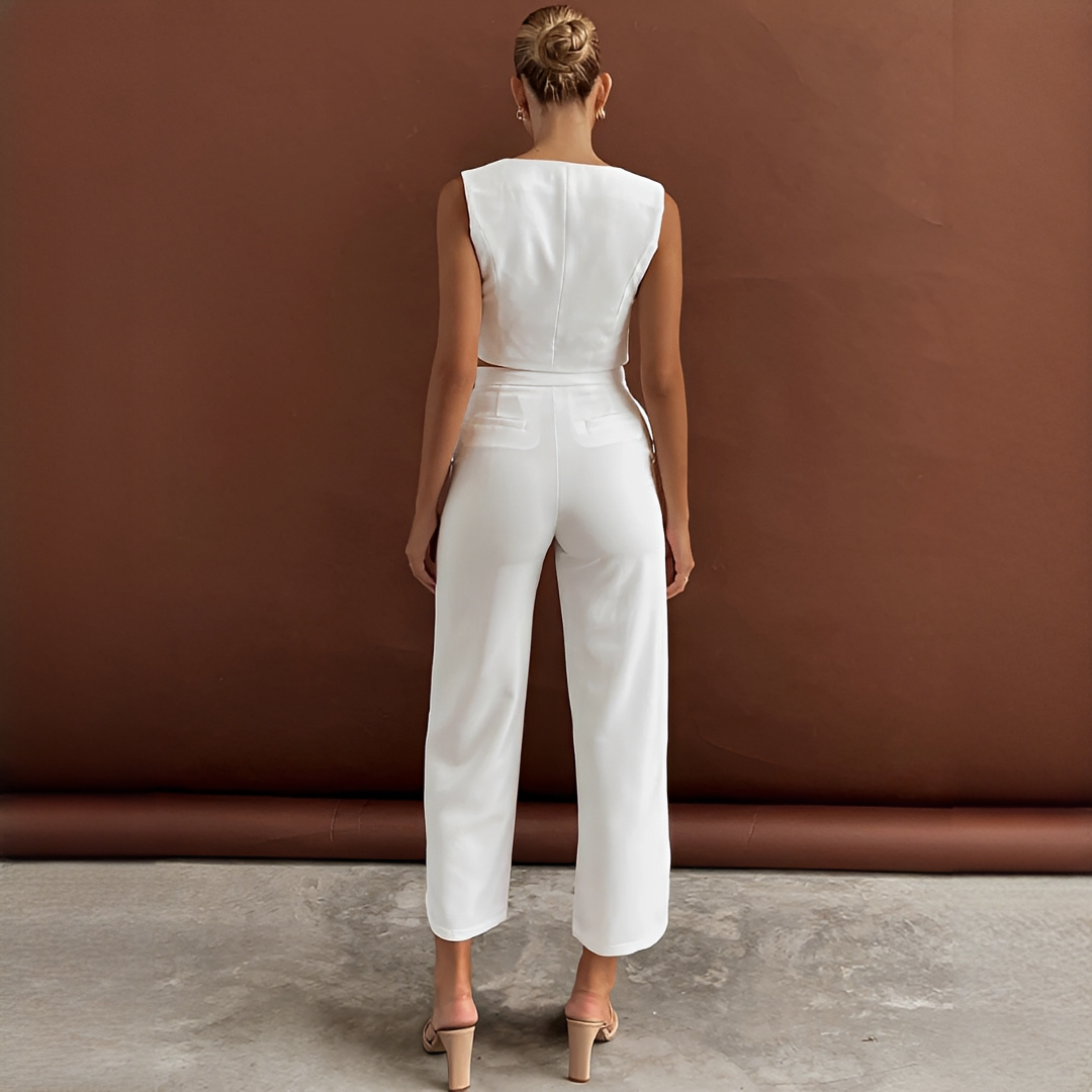 Agnes - Trendiges Set aus Weste und Hose
