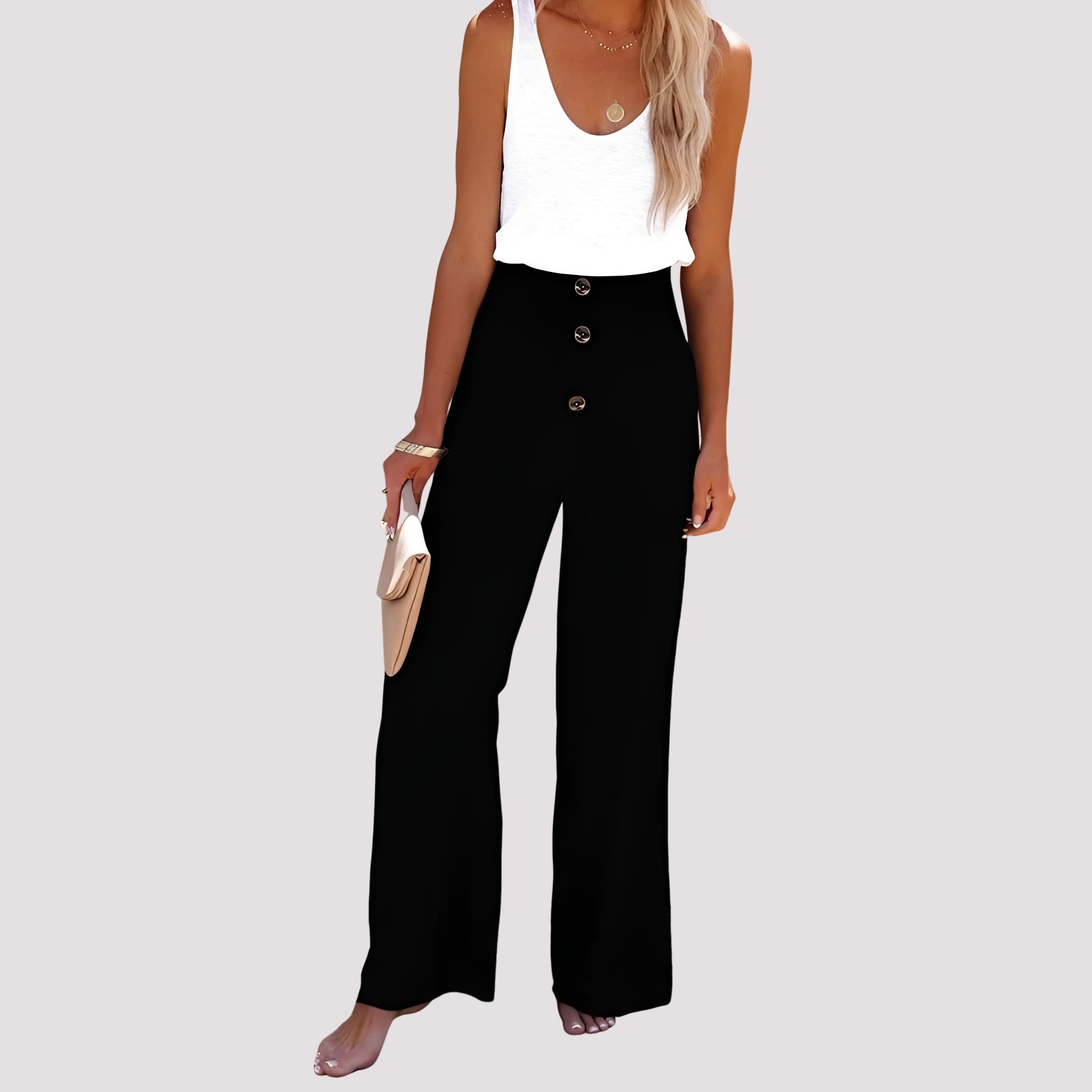 Christa - Bequeme Hose mit hohem Bund