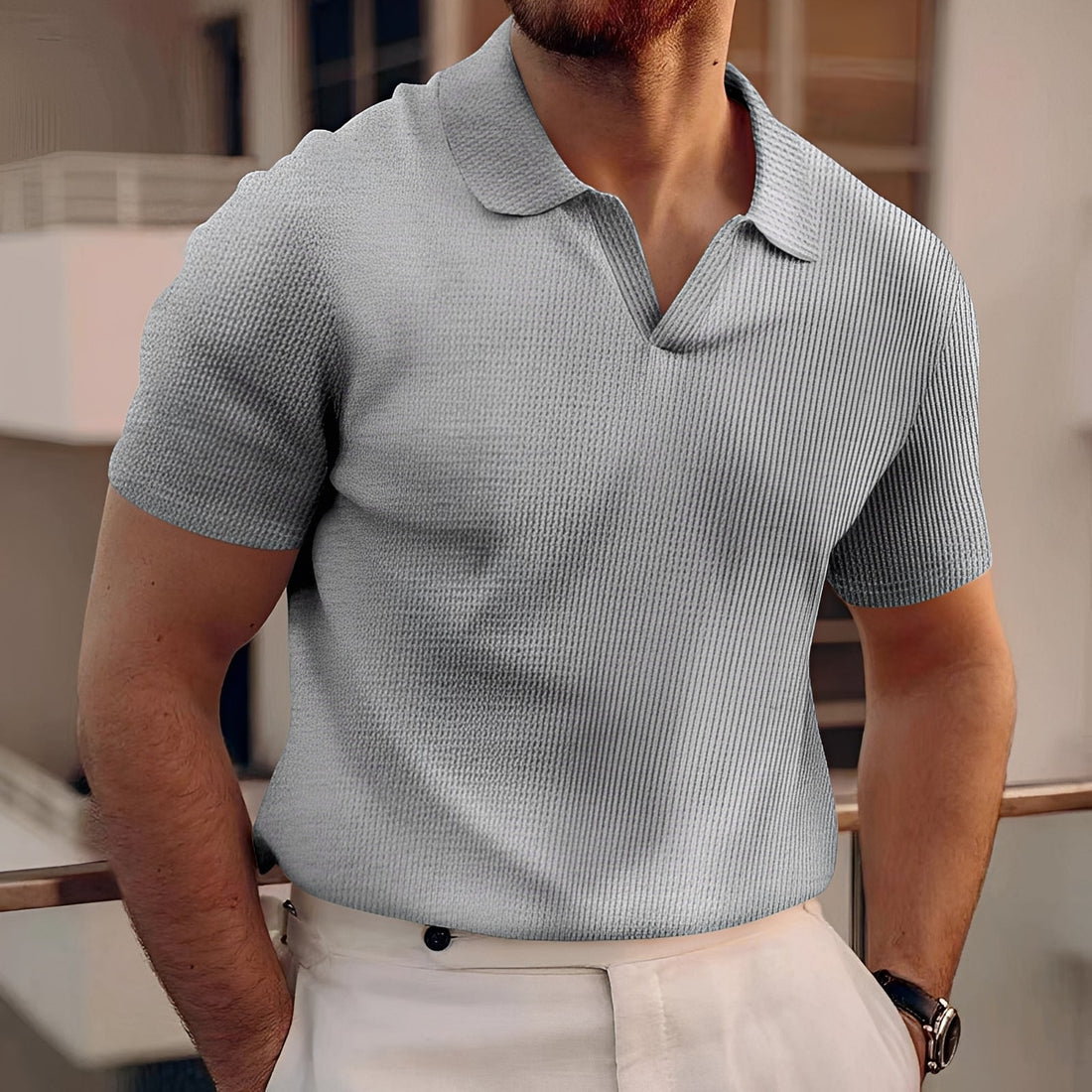 Holden - Kurzarm-Poloshirt mit einfachem Design