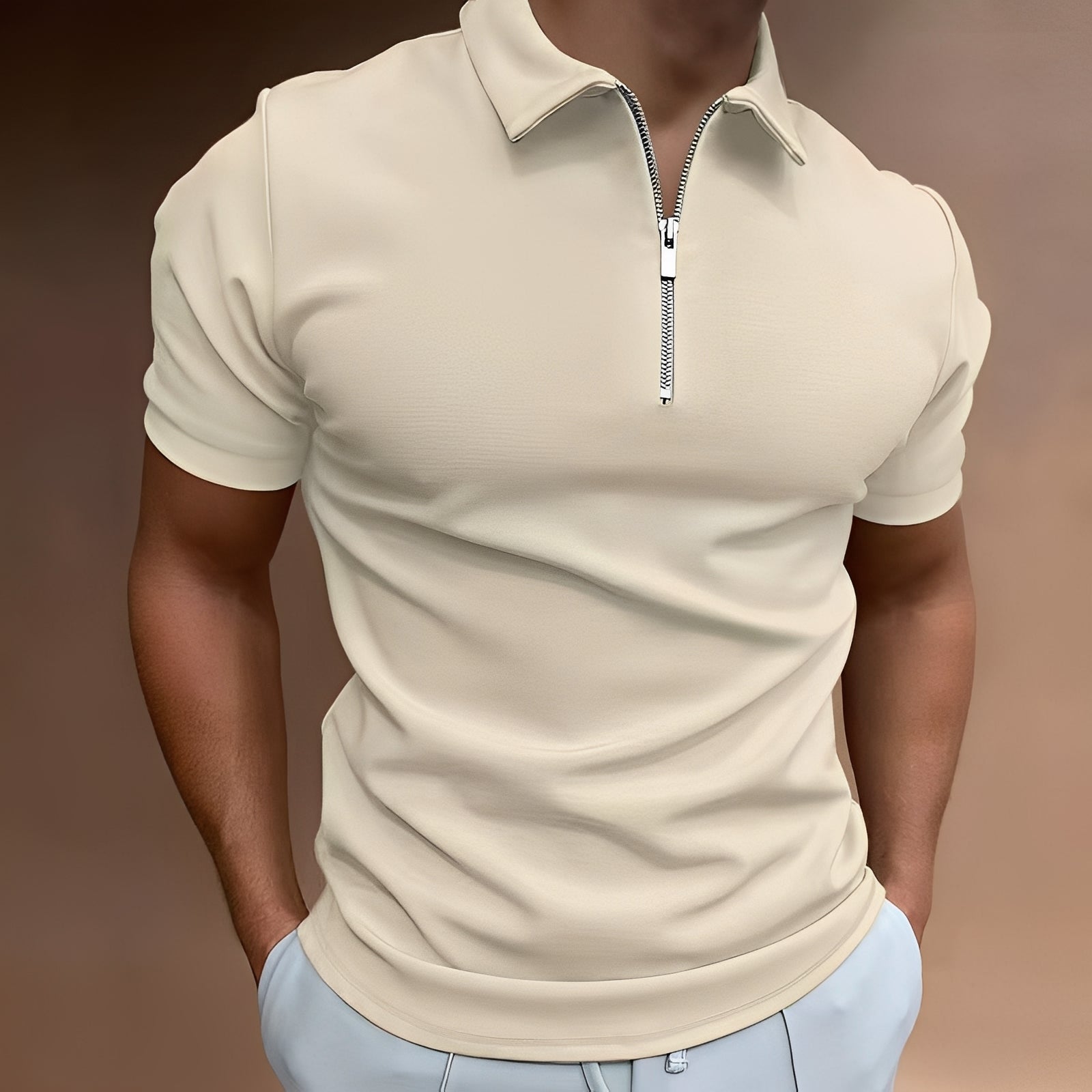 Carlos - Stilvolles Herren-Polohemd mit Zipper