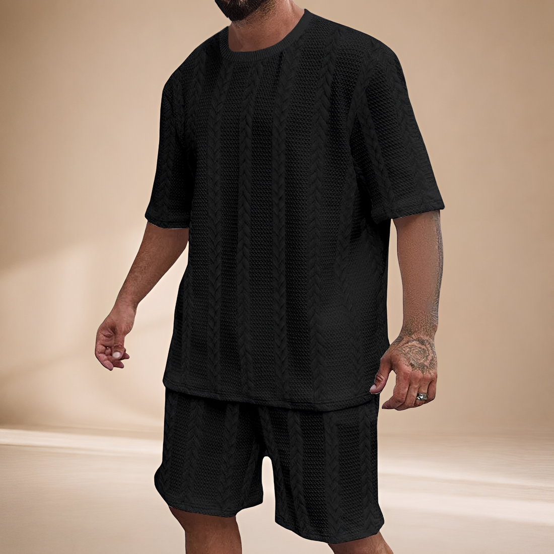 Johnston - Entspanntes Set aus Oberteil und Shorts