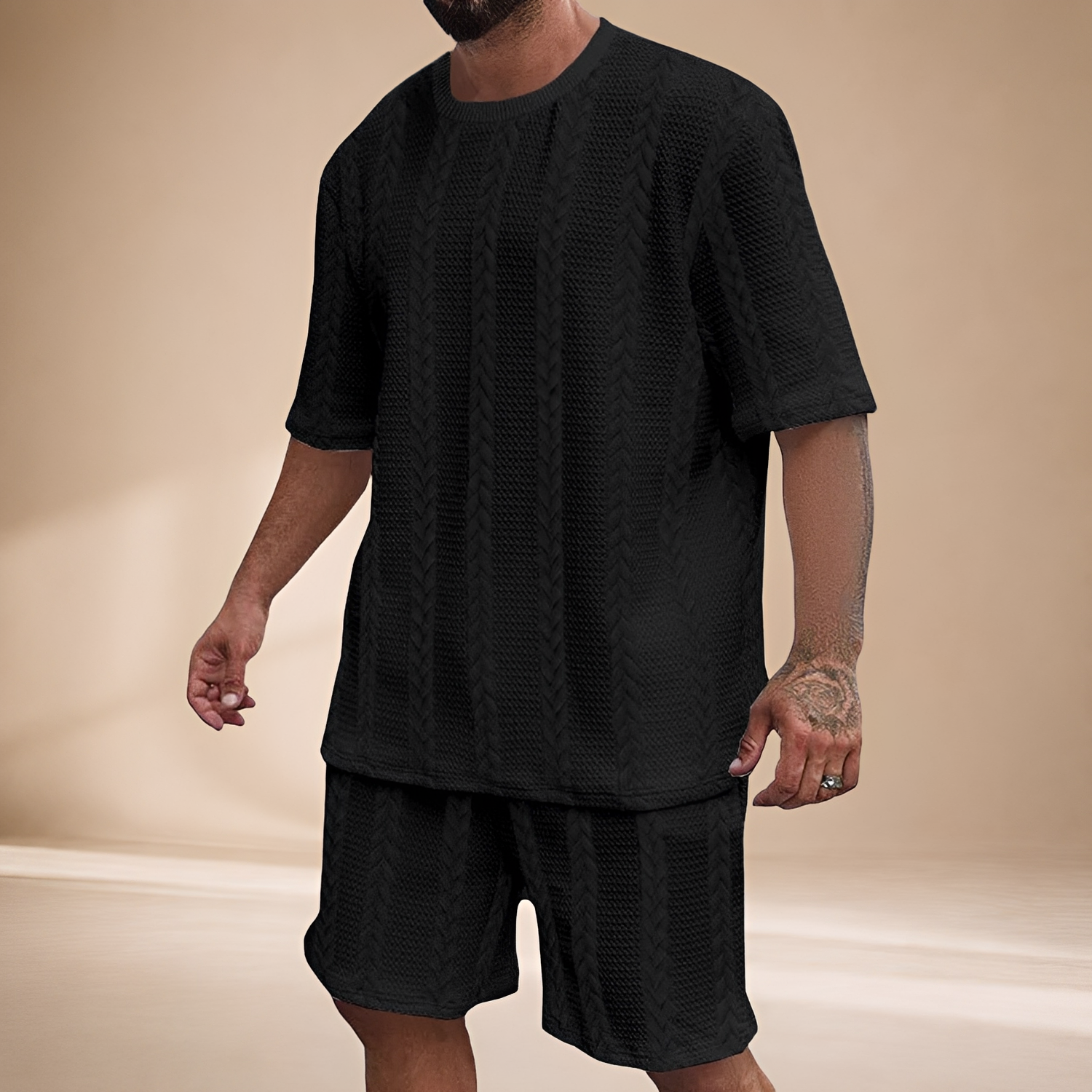 Johnston - Entspanntes Set aus Oberteil und Shorts