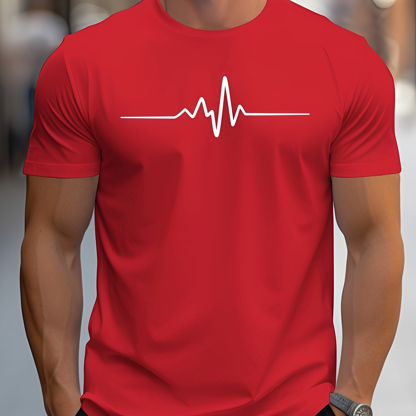 Russell - Slim-Fit T-Shirt mit Print für Herren