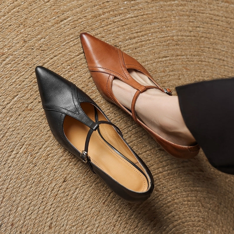 Ellis - Modische Stiletto-Absätze mit T-Riemen