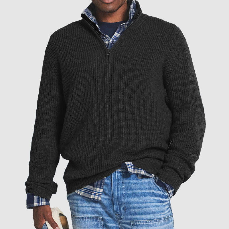Constantine – Eleganter Herrenpullover mit Zipper