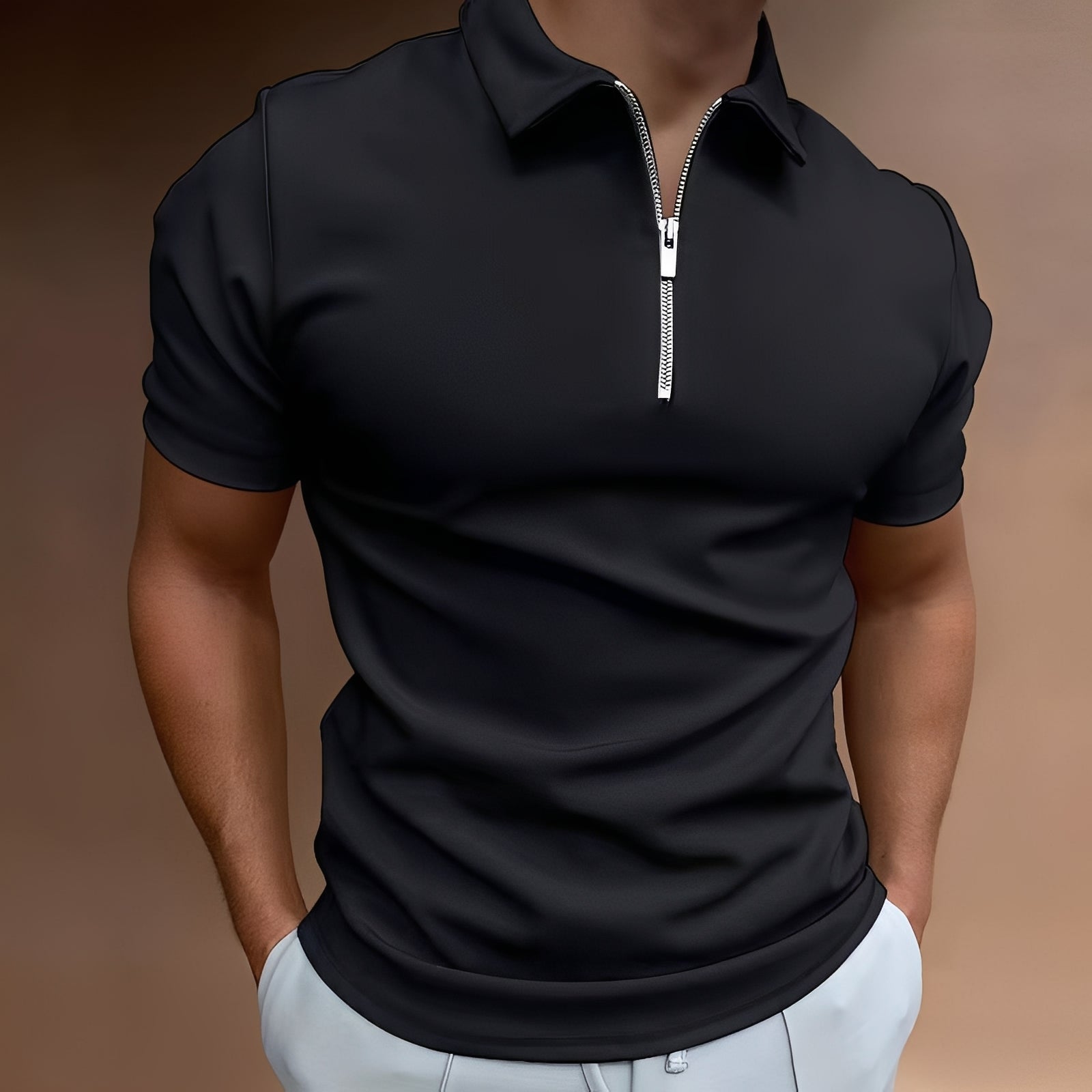Carlos - Stilvolles Herren-Polohemd mit Zipper