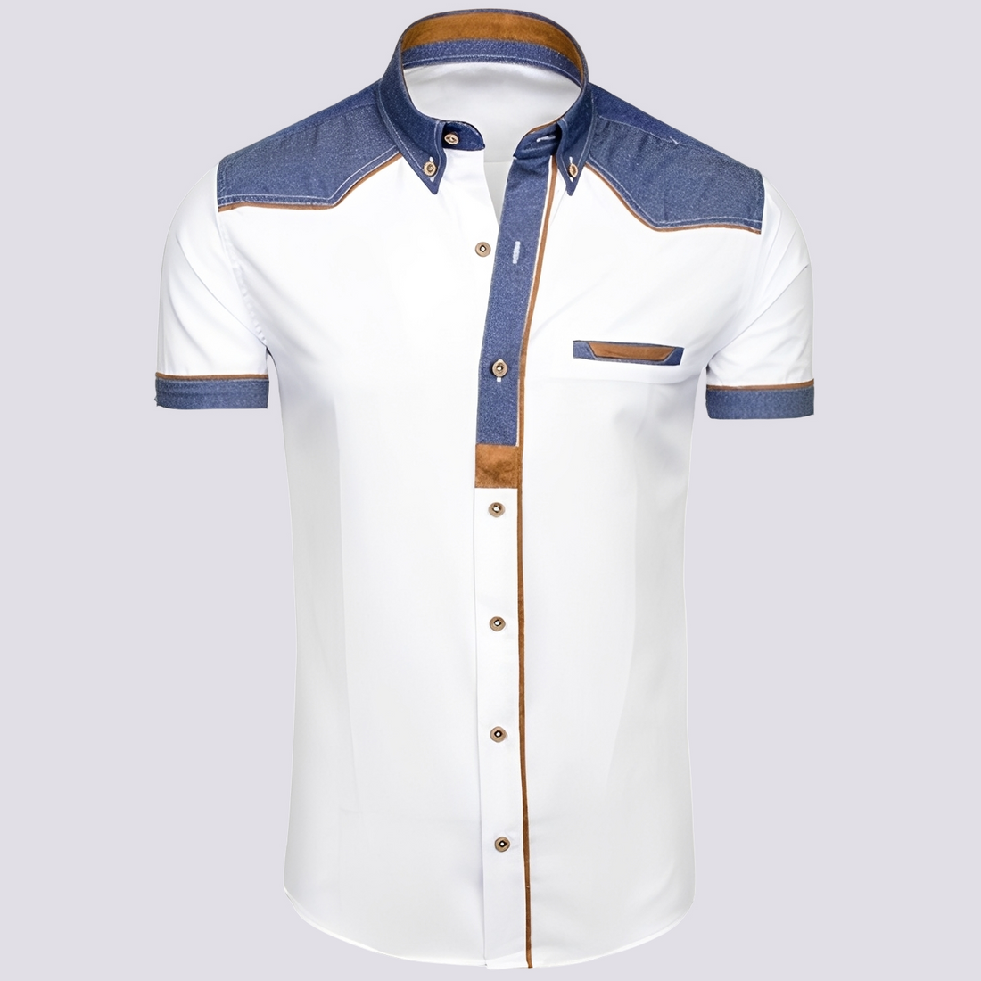 Frank - Stilvolles Poloshirt aus Damen-Jeansstoff