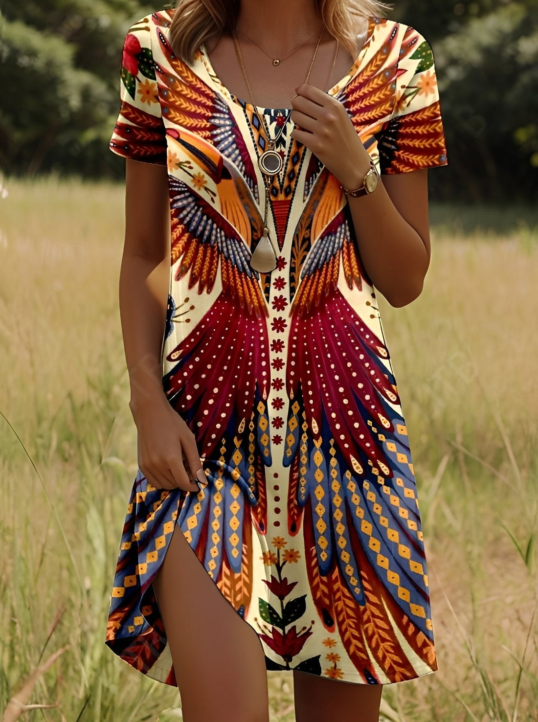 Lyssa - Damenkleid mit elegantem Print